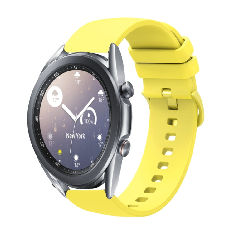 20mm Solid Color Soft Silicone Watch Band, For Samsung  Galaxy Watch 4 Classic 46mm, For Samsung Galaxy Watch3 41mm