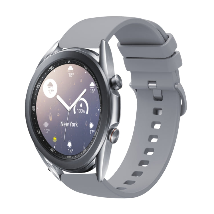 20mm Solid Color Soft Silicone Watch Band, For Samsung  Galaxy Watch 4 Classic 46mm, For Samsung Galaxy Watch3 41mm