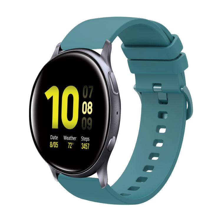 20mm Solid Color Soft Silicone Watch Band, For Samsung Galaxy Watch Active 2 44mm, For Samsung Galaxy Watch Active 40mm