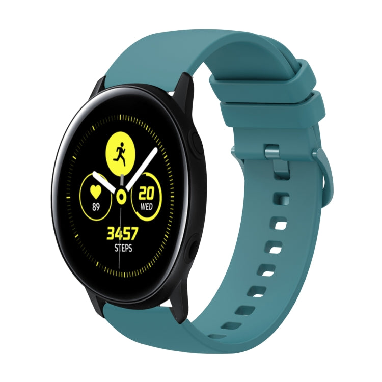 20mm Solid Color Soft Silicone Watch Band, For Samsung Galaxy Watch Active 2 44mm, For Samsung Galaxy Watch Active 40mm