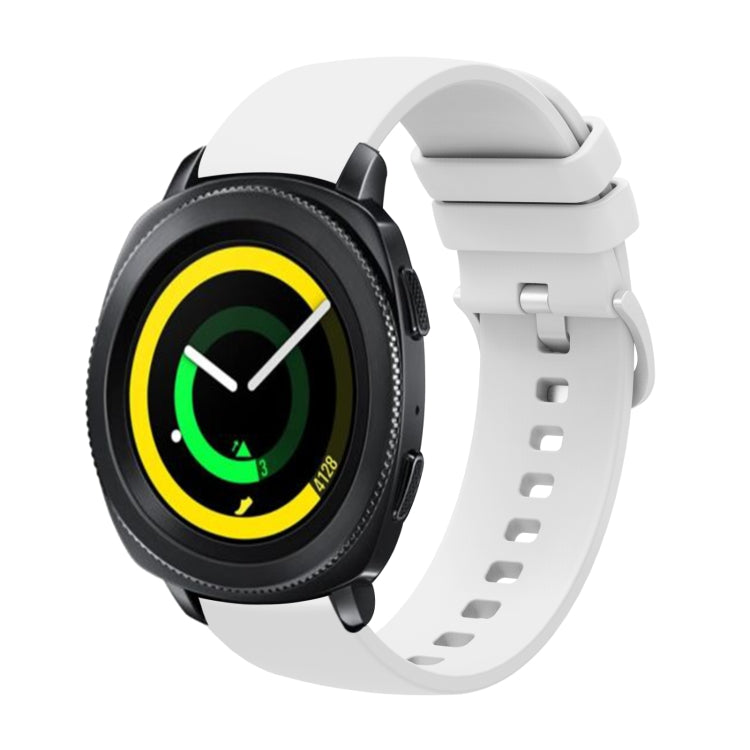 20mm Solid Color Soft Silicone Watch Band, For Samsung Galaxy Watch 42mm, For Samsung Gear Sport