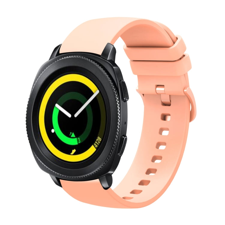 20mm Solid Color Soft Silicone Watch Band, For Samsung Galaxy Watch 42mm, For Samsung Gear Sport