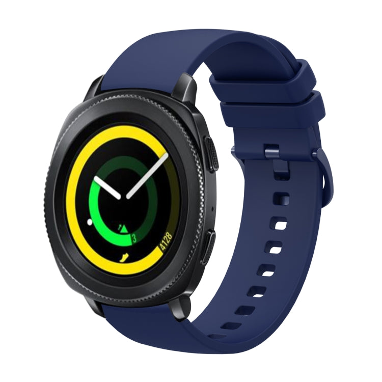 20mm Solid Color Soft Silicone Watch Band, For Samsung Galaxy Watch 42mm, For Samsung Gear Sport