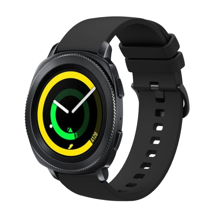 20mm Solid Color Soft Silicone Watch Band, For Samsung Galaxy Watch 42mm, For Samsung Gear Sport