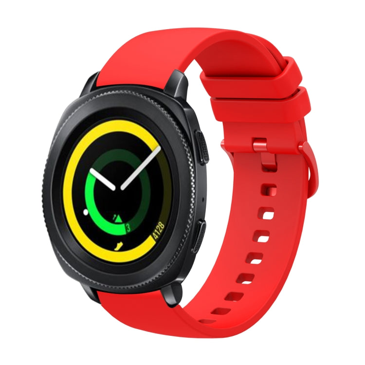 20mm Solid Color Soft Silicone Watch Band, For Samsung Galaxy Watch 42mm, For Samsung Gear Sport