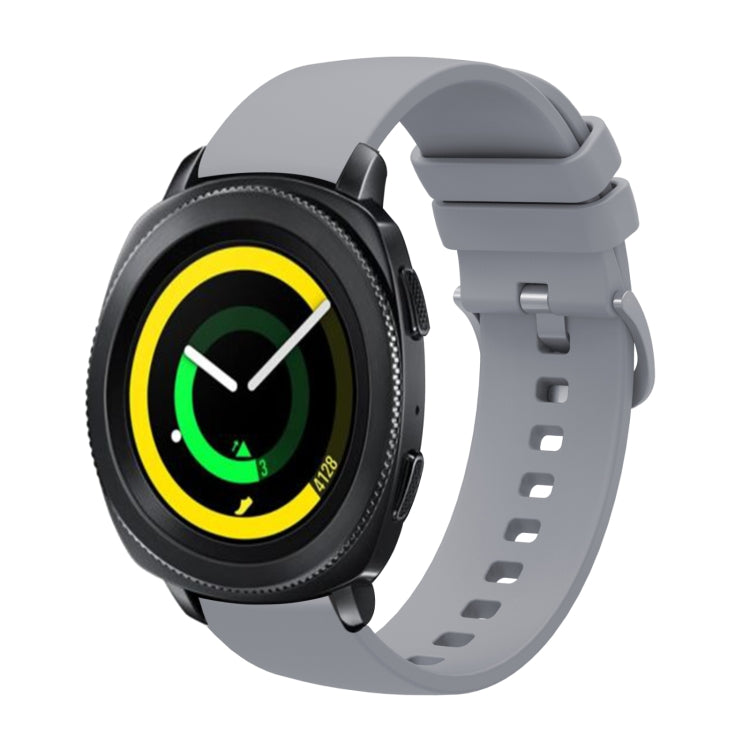 20mm Solid Color Soft Silicone Watch Band, For Samsung Galaxy Watch 42mm, For Samsung Gear Sport