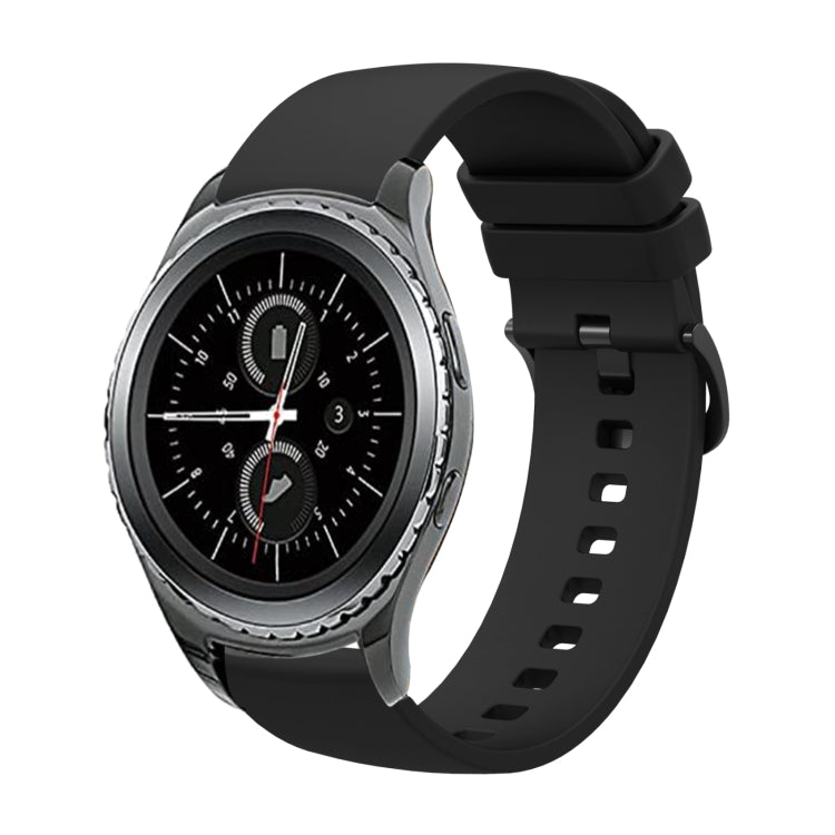 20mm Solid Color Soft Silicone Watch Band, For Samsung Gear S2 Classic, For Samsung Galaxy Watch Active 2 40mm