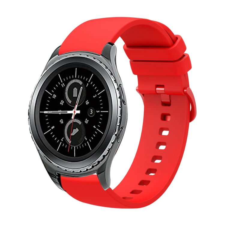 20mm Solid Color Soft Silicone Watch Band, For Samsung Gear S2 Classic, For Samsung Galaxy Watch Active 2 40mm