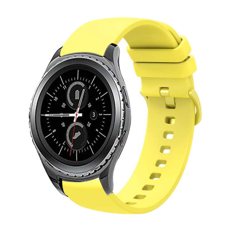 20mm Solid Color Soft Silicone Watch Band, For Samsung Gear S2 Classic, For Samsung Galaxy Watch Active 2 40mm