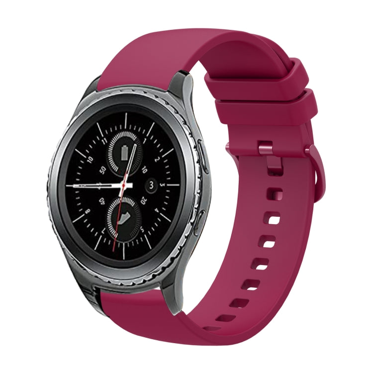 20mm Solid Color Soft Silicone Watch Band, For Samsung Gear S2 Classic, For Samsung Galaxy Watch Active 2 40mm