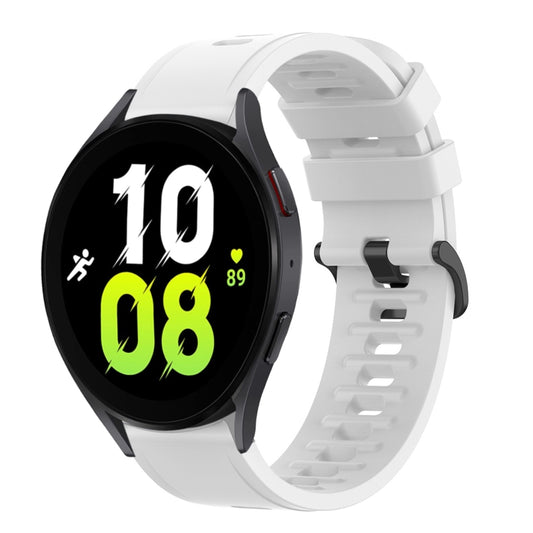 20mm Solid Color Soft Silicone Watch Band, For Samsung Galaxy Watch 5 44mm, For Samsung Galaxy Watch 5 40mm