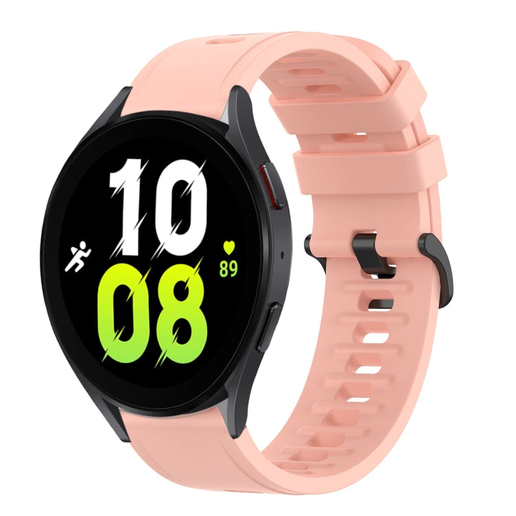 20mm Solid Color Soft Silicone Watch Band, For Samsung Galaxy Watch 5 44mm, For Samsung Galaxy Watch 5 40mm