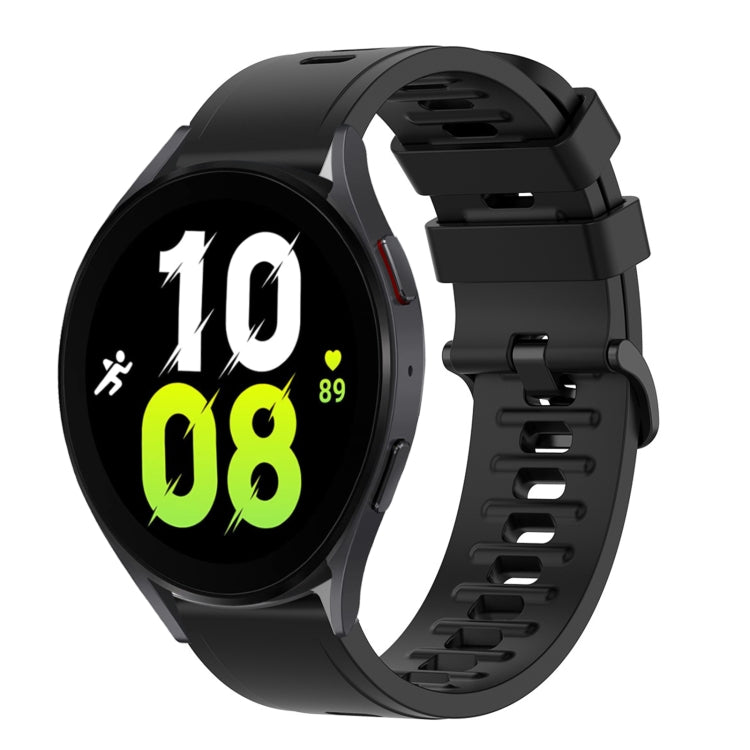20mm Solid Color Soft Silicone Watch Band, For Samsung Galaxy Watch 5 44mm, For Samsung Galaxy Watch 5 40mm
