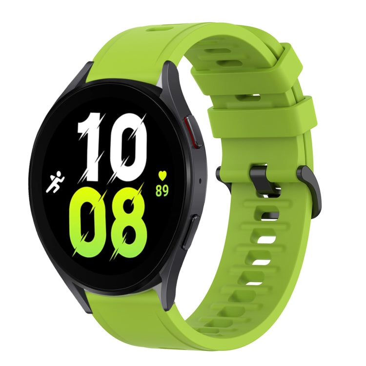 20mm Solid Color Soft Silicone Watch Band, For Samsung Galaxy Watch 5 44mm, For Samsung Galaxy Watch 5 40mm
