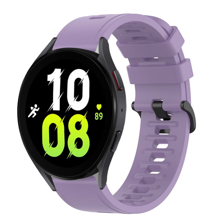 20mm Solid Color Soft Silicone Watch Band, For Samsung Galaxy Watch 5 44mm, For Samsung Galaxy Watch 5 40mm