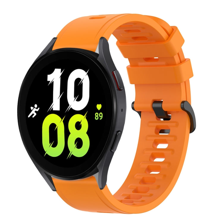 20mm Solid Color Soft Silicone Watch Band, For Samsung Galaxy Watch 5 44mm, For Samsung Galaxy Watch 5 40mm
