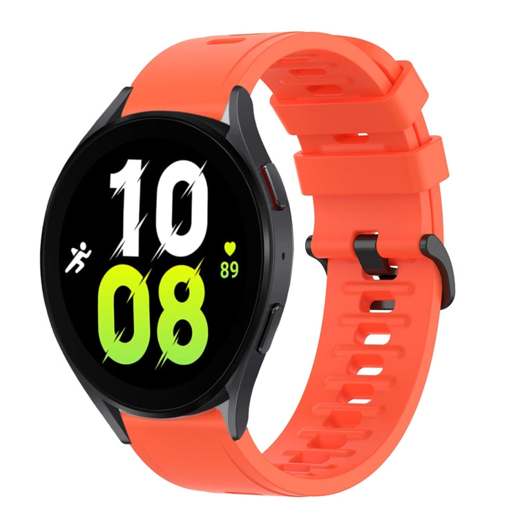 20mm Solid Color Soft Silicone Watch Band, For Samsung Galaxy Watch 5 44mm, For Samsung Galaxy Watch 5 40mm
