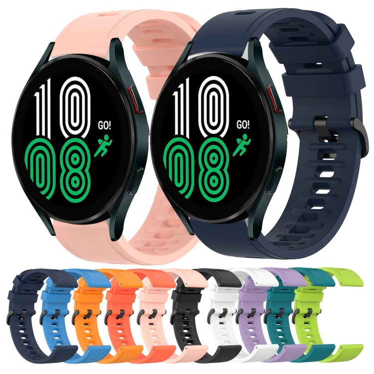 20mm Solid Color Soft Silicone Watch Band, For Samsung Galaxy Watch 4 40mm, For Samsung  Galaxy Watch 4 Classic 42mm