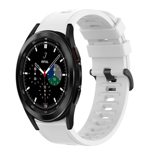 20mm Solid Color Soft Silicone Watch Band, For Samsung  Galaxy Watch 4 Classic 46mm, For Samsung Galaxy Watch Active 2 40mm