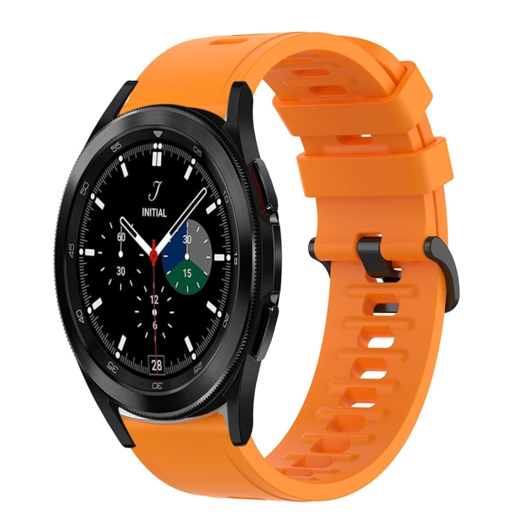 20mm Solid Color Soft Silicone Watch Band, For Samsung  Galaxy Watch 4 Classic 46mm, For Samsung Galaxy Watch Active 2 40mm
