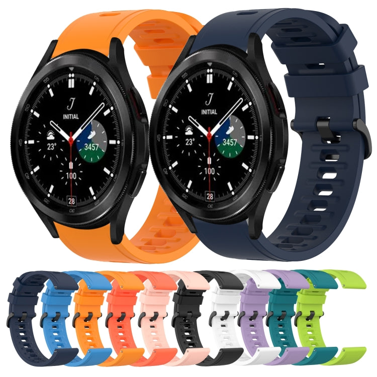 20mm Solid Color Soft Silicone Watch Band, For Samsung  Galaxy Watch 4 Classic 46mm, For Samsung Galaxy Watch Active 2 40mm