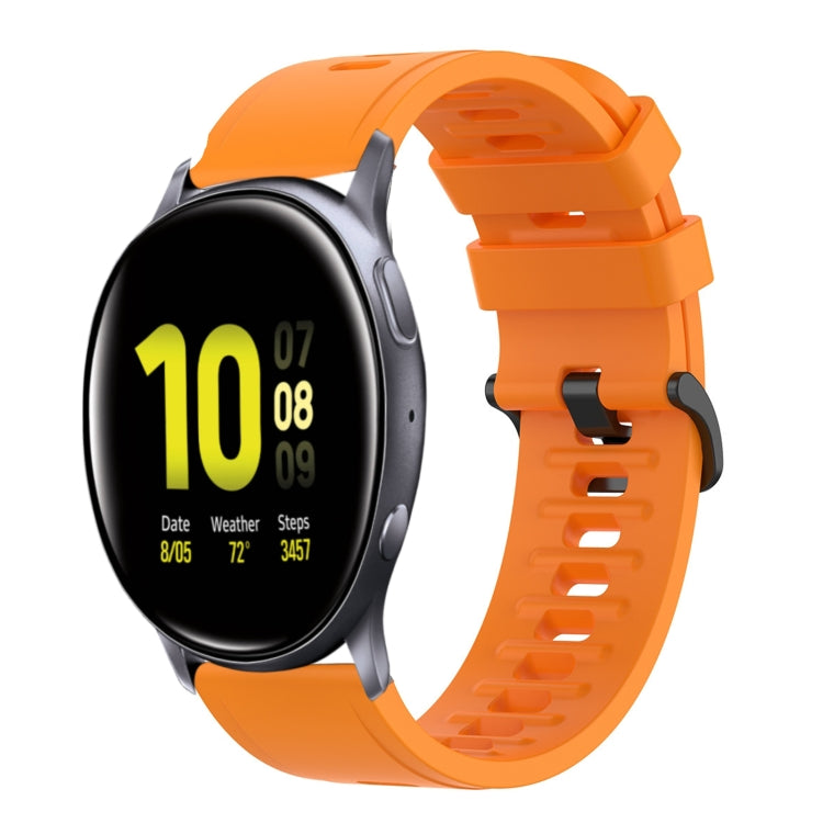 20mm Solid Color Soft Silicone Watch Band, For Samsung  Galaxy Watch 4 Classic 46mm, For Samsung Galaxy Watch Active 2 40mm