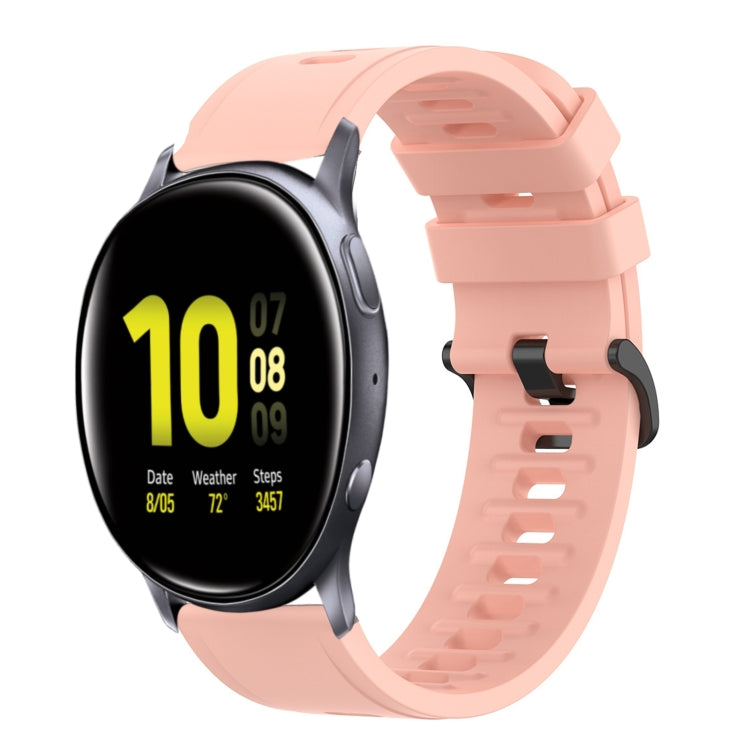 20mm Solid Color Soft Silicone Watch Band, For Samsung  Galaxy Watch 4 Classic 46mm, For Samsung Galaxy Watch Active 2 40mm