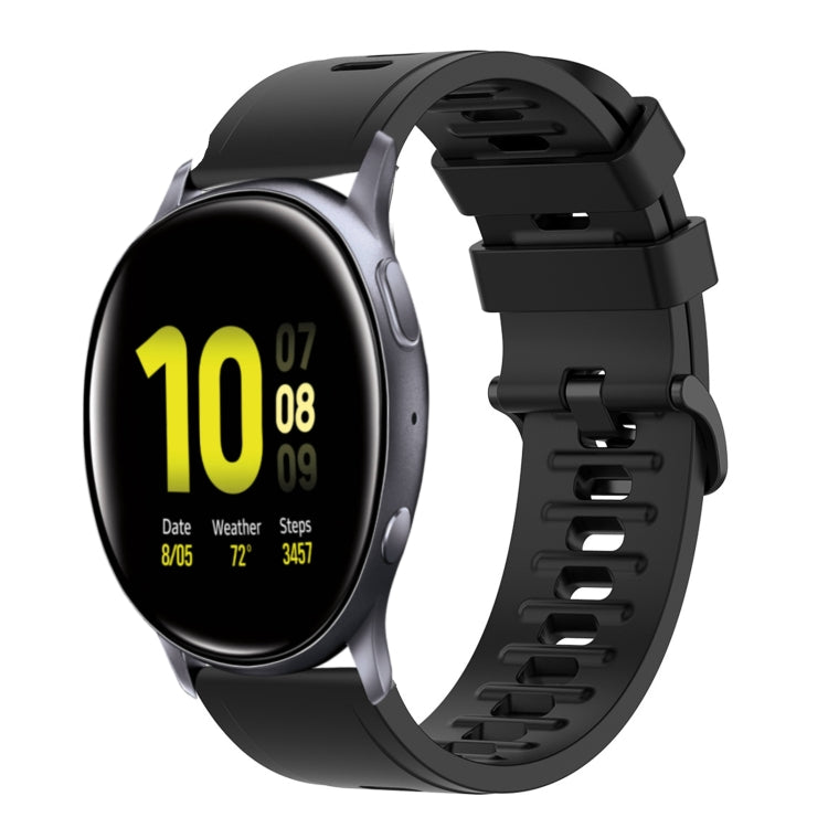 20mm Solid Color Soft Silicone Watch Band, For Samsung  Galaxy Watch 4 Classic 46mm, For Samsung Galaxy Watch Active 2 40mm