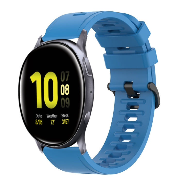 20mm Solid Color Soft Silicone Watch Band, For Samsung  Galaxy Watch 4 Classic 46mm, For Samsung Galaxy Watch Active 2 40mm