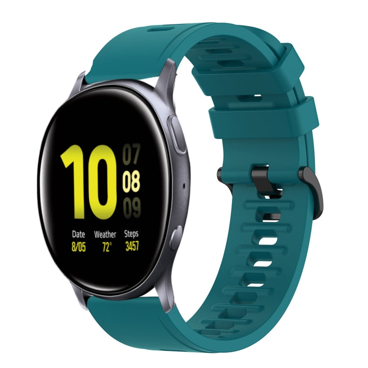 20mm Solid Color Soft Silicone Watch Band, For Samsung  Galaxy Watch 4 Classic 46mm, For Samsung Galaxy Watch Active 2 40mm
