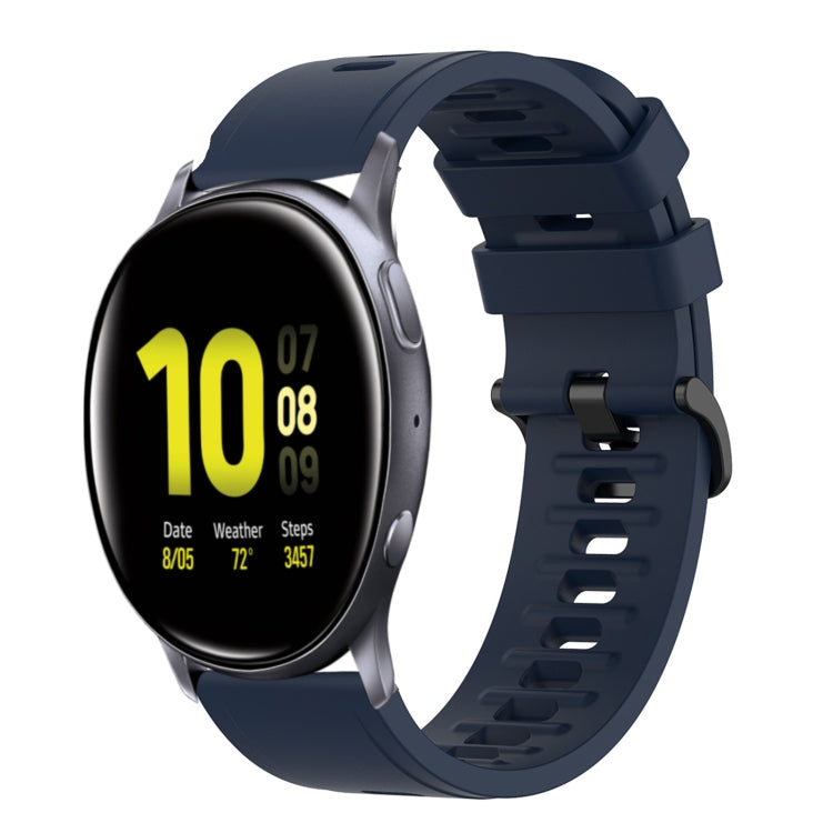 20mm Solid Color Soft Silicone Watch Band, For Samsung  Galaxy Watch 4 Classic 46mm, For Samsung Galaxy Watch Active 2 40mm