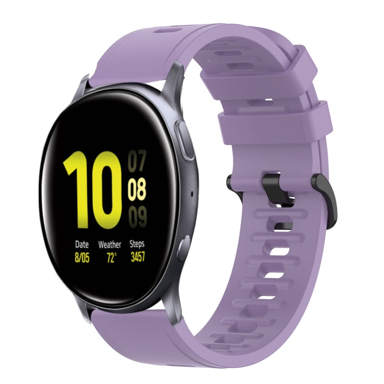 20mm Solid Color Soft Silicone Watch Band, For Samsung  Galaxy Watch 4 Classic 46mm, For Samsung Galaxy Watch Active 2 40mm