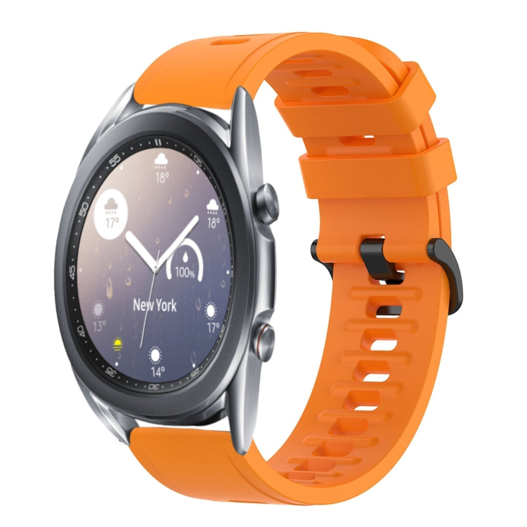 22mm Solid Color Soft Silicone Watch Band, For Samsung Galaxy Watch3 45mm, For Samsung Galaxy Watch 46mm