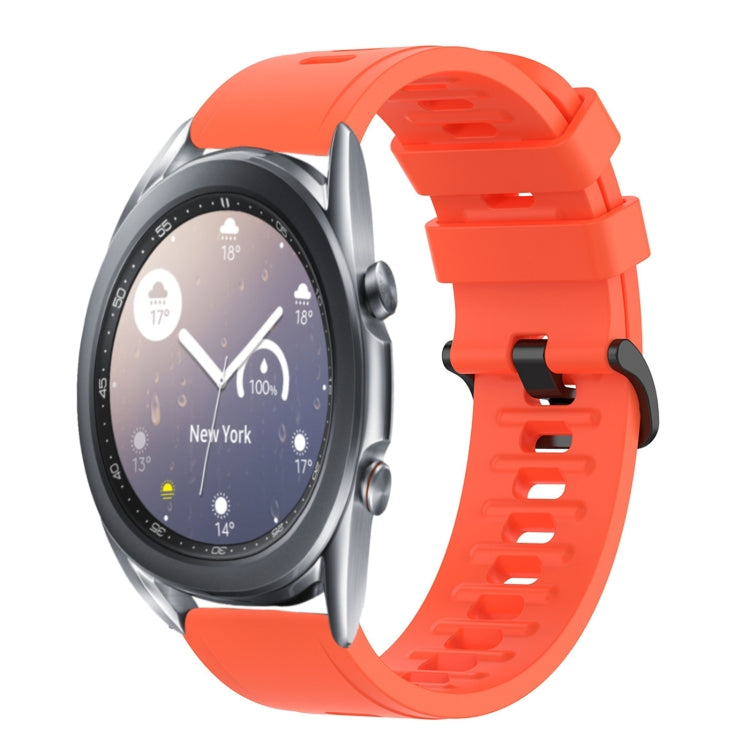 22mm Solid Color Soft Silicone Watch Band, For Samsung Galaxy Watch3 45mm, For Samsung Galaxy Watch 46mm