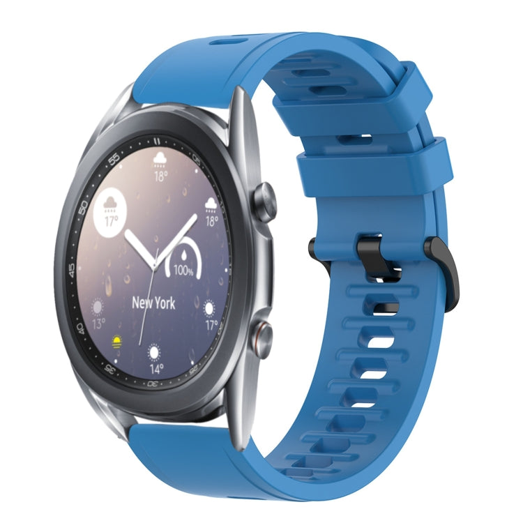 22mm Solid Color Soft Silicone Watch Band, For Samsung Galaxy Watch3 45mm, For Samsung Galaxy Watch 46mm
