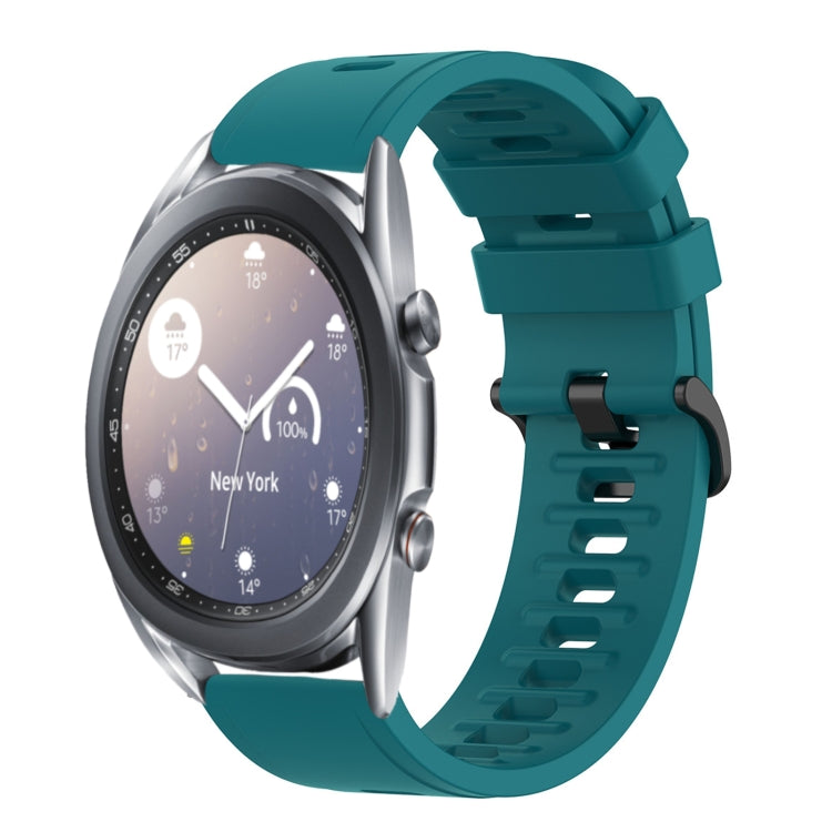 22mm Solid Color Soft Silicone Watch Band, For Samsung Galaxy Watch3 45mm, For Samsung Galaxy Watch 46mm