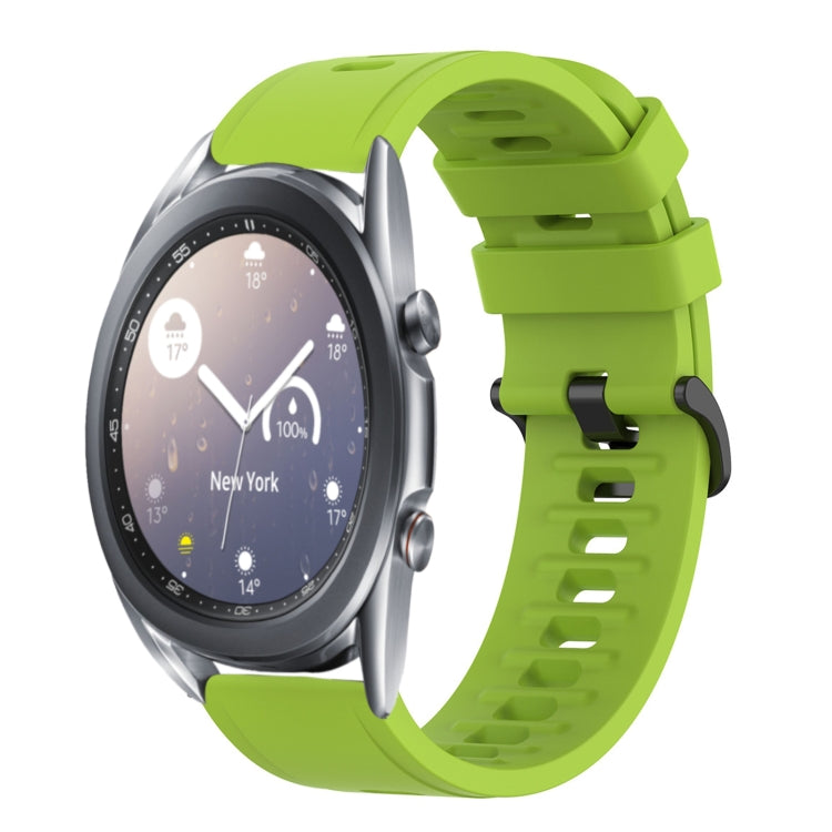 22mm Solid Color Soft Silicone Watch Band, For Samsung Galaxy Watch3 45mm, For Samsung Galaxy Watch 46mm