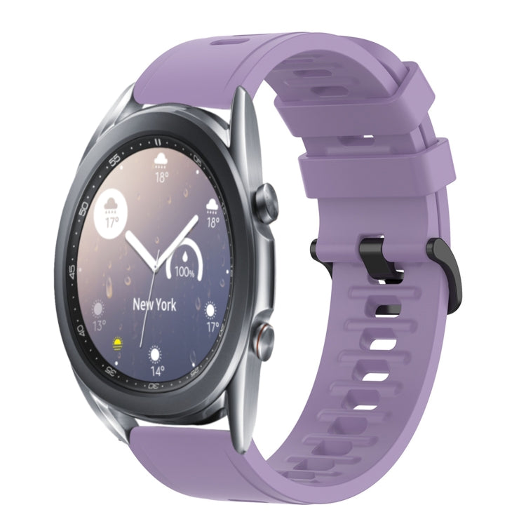 22mm Solid Color Soft Silicone Watch Band, For Samsung Galaxy Watch3 45mm, For Samsung Galaxy Watch 46mm