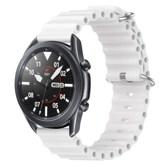 22mm Ocean Style Silicone Solid Color Watch Band, For Samsung Galaxy Watch3 45mm, For Samsung Galaxy Watch 46mm