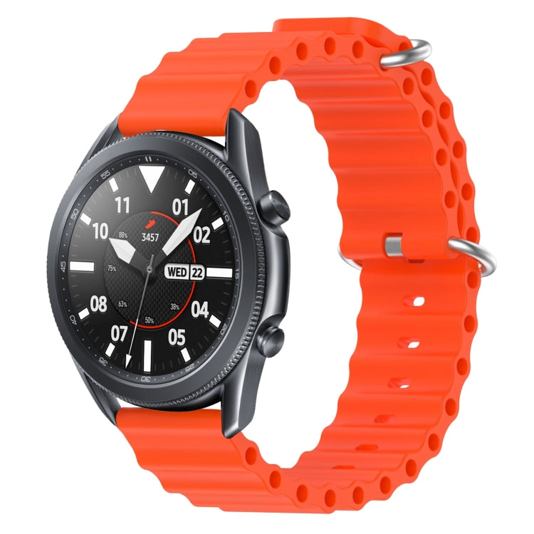 22mm Ocean Style Silicone Solid Color Watch Band, For Samsung Galaxy Watch3 45mm, For Samsung Galaxy Watch 46mm