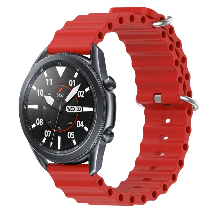22mm Ocean Style Silicone Solid Color Watch Band, For Samsung Galaxy Watch3 45mm, For Samsung Galaxy Watch 46mm