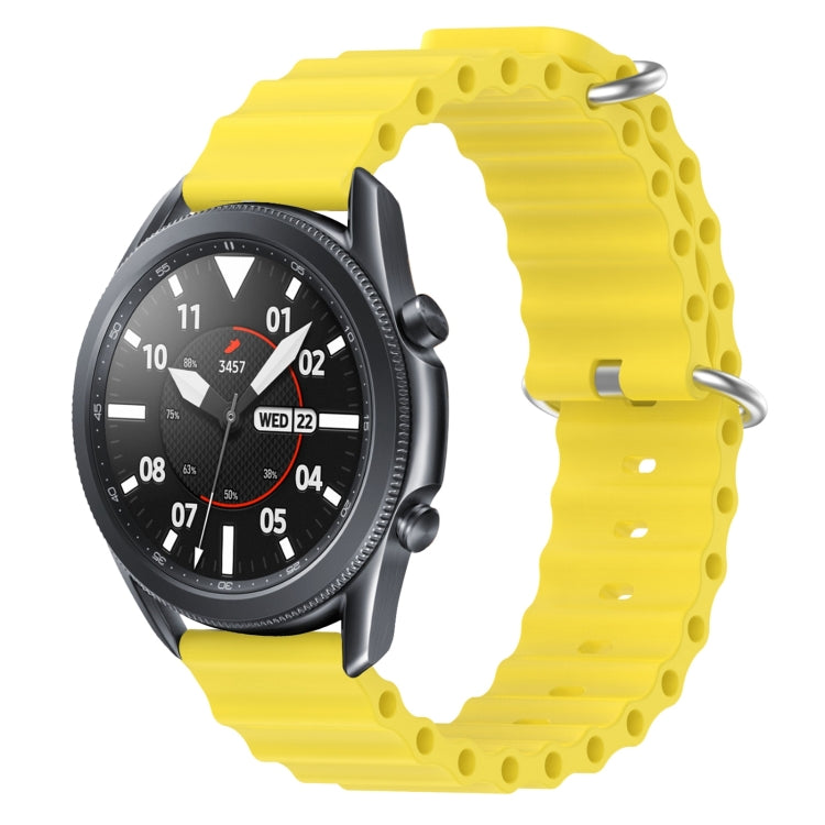22mm Ocean Style Silicone Solid Color Watch Band, For Samsung Galaxy Watch3 45mm, For Samsung Galaxy Watch 46mm