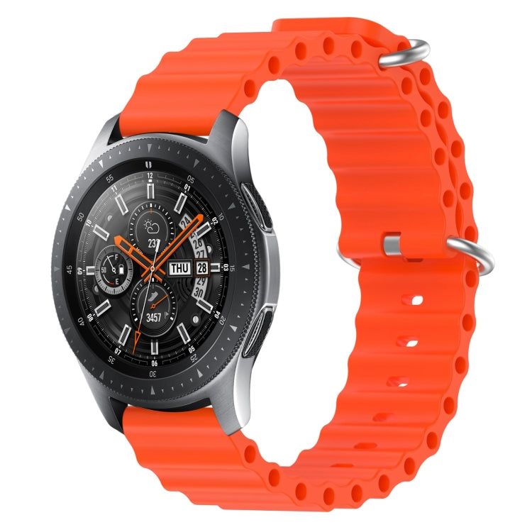 22mm Ocean Style Silicone Solid Color Watch Band, For Samsung Galaxy Watch3 45mm, For Samsung Galaxy Watch 46mm
