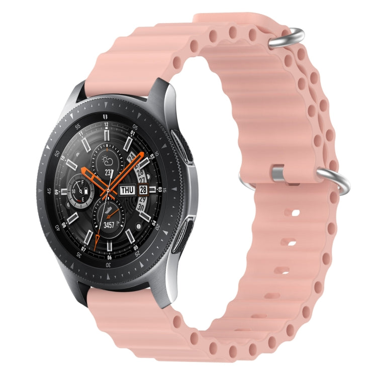 22mm Ocean Style Silicone Solid Color Watch Band, For Samsung Galaxy Watch3 45mm, For Samsung Galaxy Watch 46mm