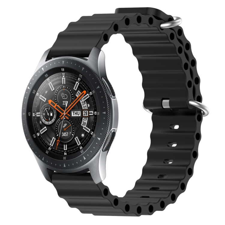 22mm Ocean Style Silicone Solid Color Watch Band, For Samsung Galaxy Watch3 45mm, For Samsung Galaxy Watch 46mm