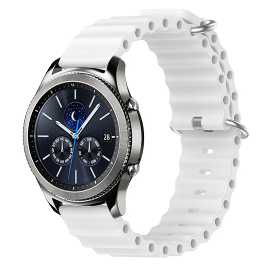 22mm Ocean Style Silicone Solid Color Watch Band, For Samsung Gear S3 Classic, For Samsung Gear S3 Frontier