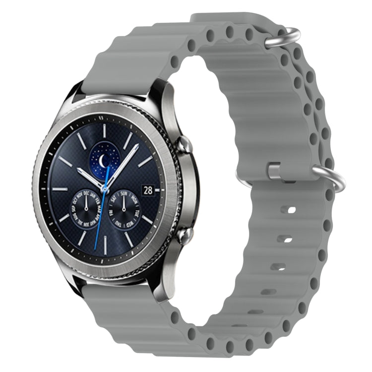 22mm Ocean Style Silicone Solid Color Watch Band, For Samsung Gear S3 Classic, For Samsung Gear S3 Frontier