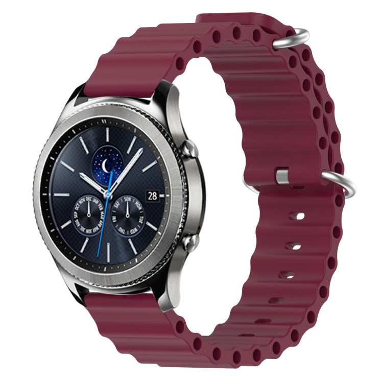 22mm Ocean Style Silicone Solid Color Watch Band, For Samsung Gear S3 Classic, For Samsung Gear S3 Frontier