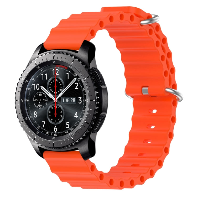 22mm Ocean Style Silicone Solid Color Watch Band, For Samsung Gear S3 Classic, For Samsung Gear S3 Frontier