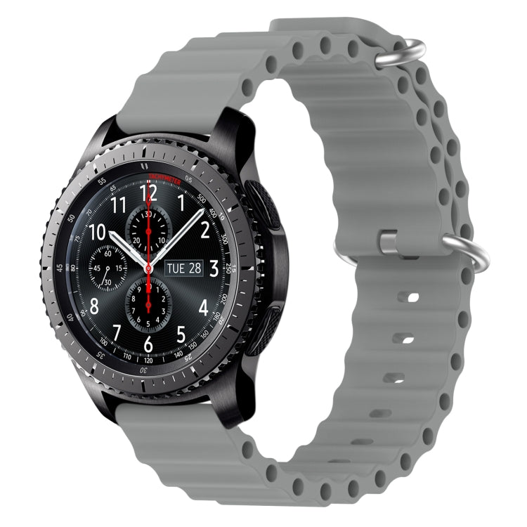 22mm Ocean Style Silicone Solid Color Watch Band, For Samsung Gear S3 Classic, For Samsung Gear S3 Frontier